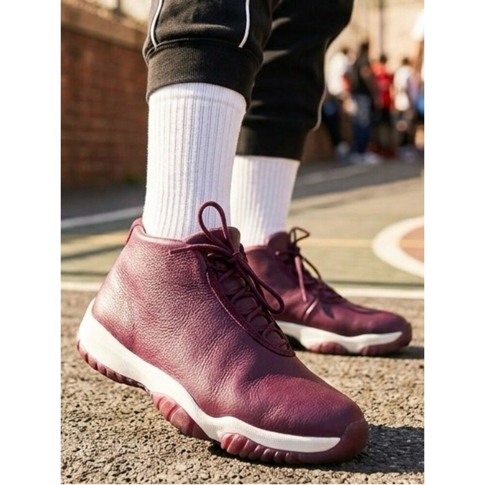 Nike Air Jordan Future Premium Bordeaux Maroon Women's Size 10 Shoes AR0726-600